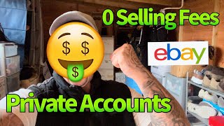 0 SELLING FEES FOR PRIVATE SELLER ACCOUNTS ON EBAY 😮 [upl. by Paver]