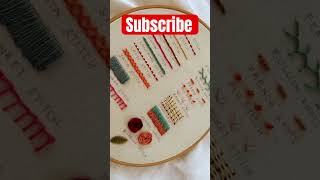 18 Basic Hand Embroidery Stitches  Hand Embroidery for Beginners handembroidery basicstitches [upl. by Gowon]