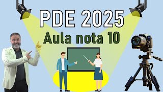 PDE Aula nota 10 professores [upl. by Frangos]