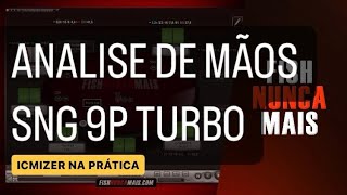 ANÃLISE DE PRÃ‰ FLOP  SNG 9P TURBO POKERSTARS  ICMIZER NA PRÃTICA 05 [upl. by Arabelle]