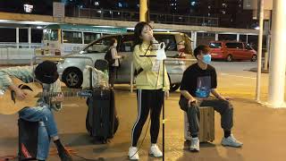 隔離  Jace Chan 陳凱詠 Cover by Kit Ying x Tsz Pok 旺角東站B出口 Busking 20201025 [upl. by Rew]