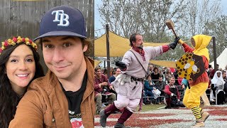 Florida’s HILARIOUS Sarasota Medieval Fair 2022  Full Contact Jousting amp Human Combat Chess [upl. by Euf]