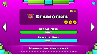 Geometry Dash – “Deadlocked” 100 Complete All Coins  GuitarHeroStyles [upl. by Naziaf]