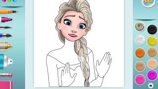 Elsa Coloring  Elsa Boyama [upl. by Monsour139]