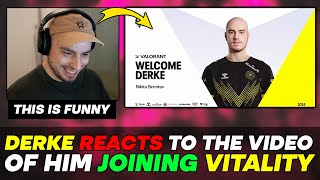 Derke Reacts To The Video of Him Joining Vitality [upl. by Innad]