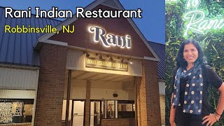 Rani Indian Restaurant Robbinsville NJ  Rani Fine Dining NJ [upl. by Akiemehs]