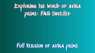 avira prime 2025 latest version full installation and License Code Procedure [upl. by Morocco]