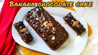 Banana chocolate cake recipe by cooking with SalvaEasy cake recipe [upl. by Sivart687]