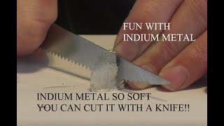 Fun With Indium A Metal That Can Be Cut With A Knife And Cries When Deformed [upl. by Robertson446]