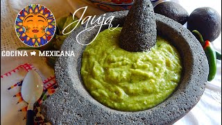 Avocado Tomatillo Green Salsa  Salsa Verde [upl. by Yhotmit]