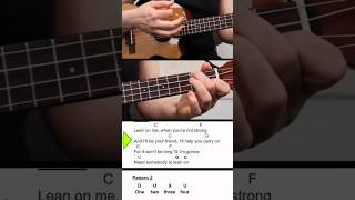 Lean On Me  Ukulele Tutorial [upl. by Aitnohs]