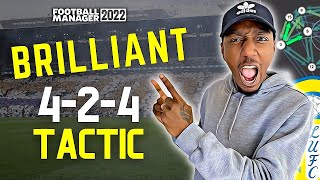 A BRILLIANT 424 FM22 TACTIC amp HOW TO CREATE IT OVERPERFORMING FM22 TACTICS [upl. by Elleoj875]