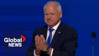 DNC 2024 Tim Walz accepts VP nomination in speech at Democratic Convention  FULL [upl. by Annoynek]