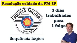 O regime de trabalho em uma empresa é de 3 por 1ou seja o funcionário trabalha 3 dias seguidos e [upl. by Ylerebmik]