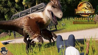 UNIQUE UTAH KILL Utahraptor Showcase  Jurassic World Evolution 2 Cretaceous Predator Pack [upl. by Ohara377]