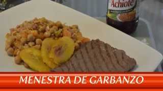 Receta de Menestra de Garbanzo Mi Cocina La Favorita [upl. by Kalila3]