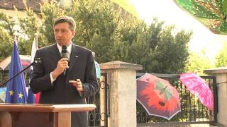 24042015 Pahor quotKo smo imeli jasno vizijo kaj želimo je bil ta majhen narod velikquot [upl. by Chambers337]