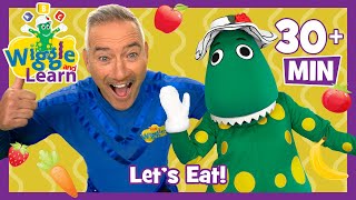 Wiggle and Learn 📚 Let’s Eat 🍴 Fun Songs About Food 🍎🍌🍕 The Wiggles [upl. by Kwabena34]