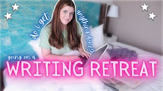 GOING ON A SOLO WRITING RETREAT  Writing Retreat Weekend Writing Vlog and Am I Productive [upl. by Oemac283]