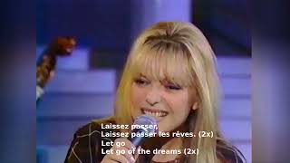 Laissez Passer Les Rêves by France Gall English Lyrics French Paroles quotLet Go Of The Dreamsquot [upl. by Sarena]