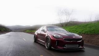 Stanced Bagged amp Wide Kia Stinger GT [upl. by Audley]