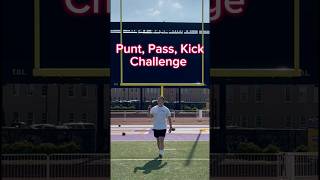 Punt Pass Kick Challenge Left Hand Throw Editionfieldgoal kicker collegeathlete fyp fypシ [upl. by Readus]