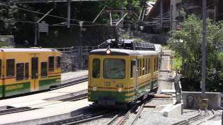 WAB Trains in Wengen 5 [upl. by Elleirb]