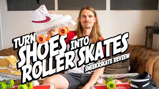 How to turn your shoes into roller skates SNEEKRSKATE review [upl. by Powell217]