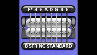 Perfect Guitar Tuner 8 String Standard  F B E A D G B E [upl. by Adranoel964]