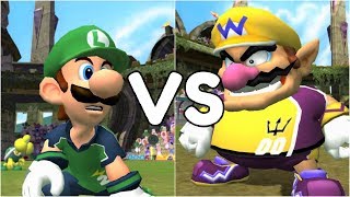 Super Mario Strikers  Luigi vs Wario  GameCube Gameplay 720p60fps [upl. by Dranoel736]