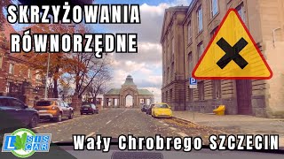 Rejon egzaminacyjny ze skrzyżowaniami równorzędnymi w Szczecinie 🚘 [upl. by Curnin]