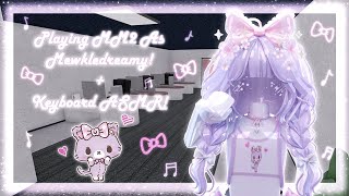 Playing MM2 As My Favourite Sanrio Character  Keyboard ASMR  MM2 [upl. by Annig516]