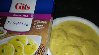 Instant Rasmalai Recipe Gits Rasmalai Recipe Easy Rasmalai Recipe झटपट रसमलाई रेसिपी रसमलाई [upl. by Dilan]