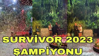 Survivor 2023 Türkiye Şampiyonu Nefise Oldu [upl. by Madalyn]