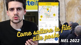 Prenota ticket POSTE ITALIANE  come funziona e come SALTARE LA FILA NEL 2022 [upl. by Arihaj]