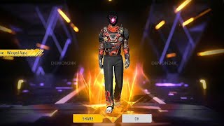 New Skydive Free Fire Skydive Winged Aura  New Skywing demon24k freefire [upl. by Tzong913]