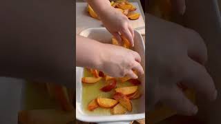 peach 🍑 cobbler 😋 food receipe trend tryitonce cookingvideo [upl. by Call411]