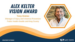 2024 Alex Kelter Vision Awardee Tony Gomez [upl. by Beatrix]