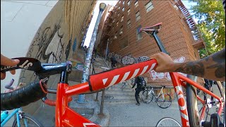 FIXED GEAR  RUMBLE THRU DA BRONX ALLEYCAT RACE [upl. by Atikram]