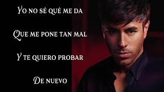 PENDEJO  Enrique Iglesias  LetraLyrics [upl. by Akeenat947]