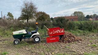 Ramassage de feuilles et de patates plus Petite galère avec le quad ￼ [upl. by Ebby]