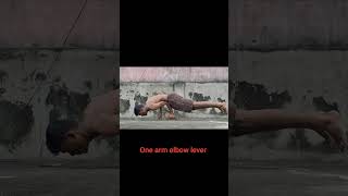 one arm elbow lever calisthenics fitness homeworkout streetworkout ashortaday shorts [upl. by Maitilde138]