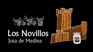 Los Novillos Jota de Medina 🐮🐮🐮  Con letra y dibujos [upl. by Rehpotsyrhc867]