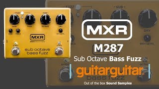 MXR Sub Octave Bass Fuzz  SOUND BITES [upl. by Enicul245]