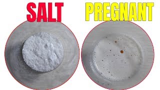 Pregnancy Test With Salt  How To Make Pregnancy Test At Home Step By Step With Real Video [upl. by Aittam]