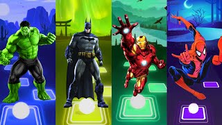 Spiderman Cartoon 🆚 Big Hulk 🆚 Ironman 🆚 Batman 🎵 Who Will Win⁉️ [upl. by Aracat]