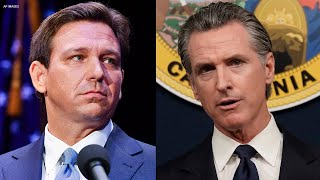 Newsom slams DeSantis over migrant dropoff You small pathetic man [upl. by Athiste257]