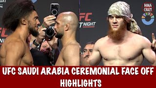 UFC Saudi Arabia Ceremonial Face Off Highlights [upl. by Benioff]