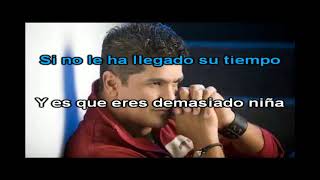 Eddy Herrera  demasiado niña  Karaoke Lazo [upl. by Norihs]