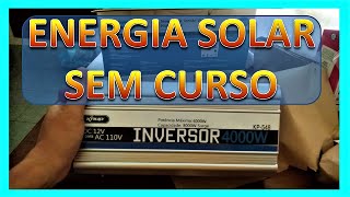 ENERGIA SOLAR PARA INICIANTES SEM FAZER CURSO INVERSOR [upl. by Mercie761]